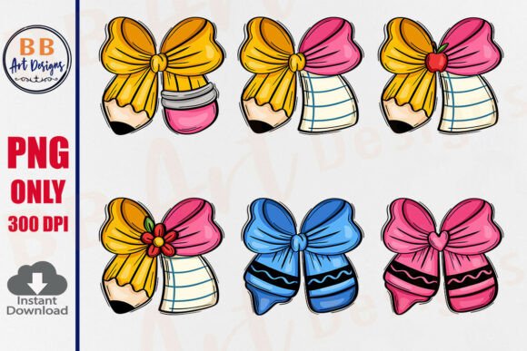 Download Teacher Pencil Paper Bow PNG, Crayon Bow - Pencil Collection