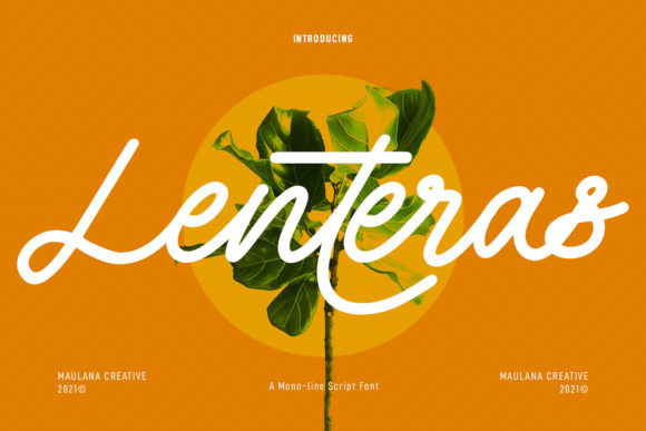 Download Lenteras Monoline Script - Premium Resources