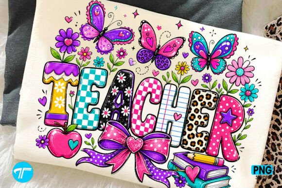 Download Preppy Teacher School Floral Shirt Png - School Collection